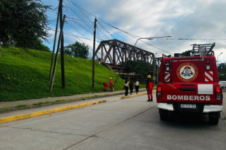 La caída de postes interrumpe el tránsito en Párroco Marshke e Hipólito Yrigoyen