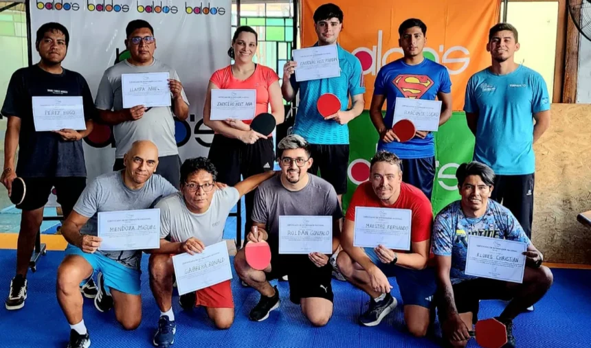 Curso de entrenadores de tenis de mesa se realizó en Jujuy con respaldo federal