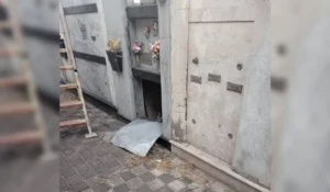 Robo de herramientas en cementerio de Palpalá: delincuentes desvalijaron nicho en construcción