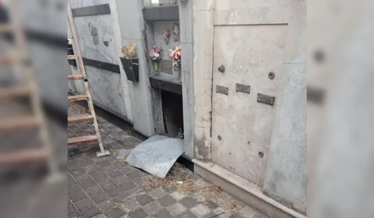 Robo de herramientas en cementerio de Palpalá: delincuentes desvalijaron nicho en construcción