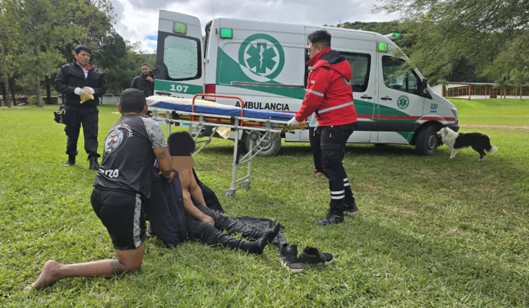 Rescataron a un hombre alcoholizado que cayó a un canal en el Dique Las Maderas