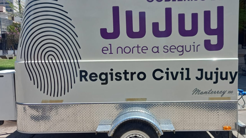 Operativos móviles del Registro Civil en Jujuy para tramitar DNI y pasaporte
