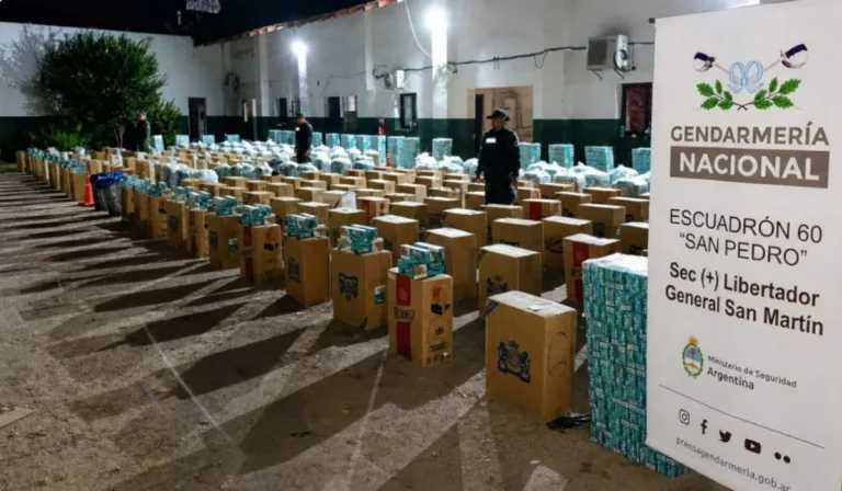 Gendarmería incautó más de 122 mil atados de cigarrillos y hojas de coca
