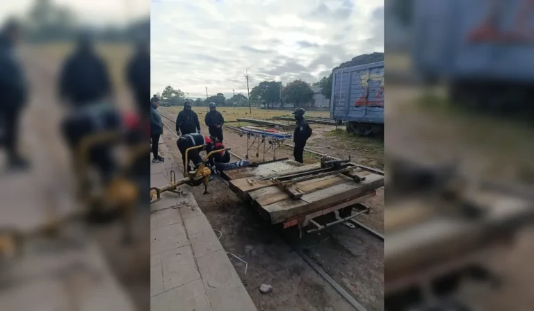 Accidente laboral ferroviario en San Pedro de Jujuy: operario herido