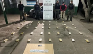 Gendarmería incautó 42 kilogramos de cocaína en un automóvil en San Pedro de Jujuy