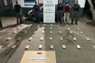 Gendarmería incautó 42 kilogramos de cocaína en un automóvil en San Pedro de Jujuy