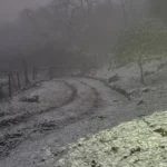Lluvias y bajas temperaturas, nieva en Alfarcito y las postales son hermosas
