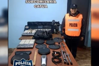 Recuperaron instrumentos robados valuados en más de dos millones de pesos en Catua