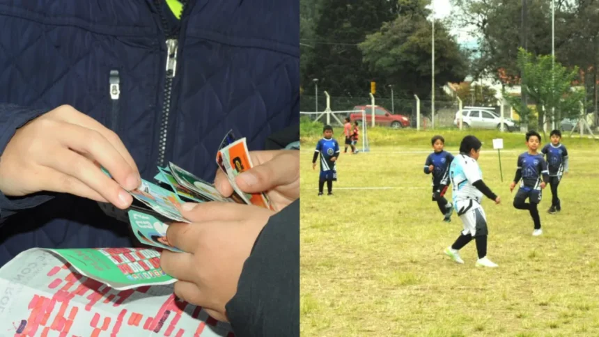 Una jornada de figuritas familiar reunió a cientos de niños en el Centro Deportivo