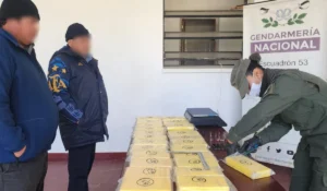 Decomiso de cocaína en Tumbaya: pareja detenida con 25 kilos