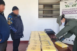 Decomiso de cocaína en Tumbaya: pareja detenida con 25 kilos