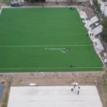 La cancha sintética de hockey en Parque Alberdi finaliza su construcción