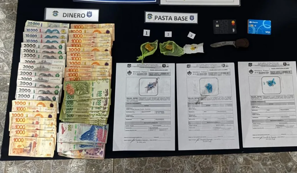 Operativo contra el narcomenudeo en El Carmen: detención y secuestro de cocaína