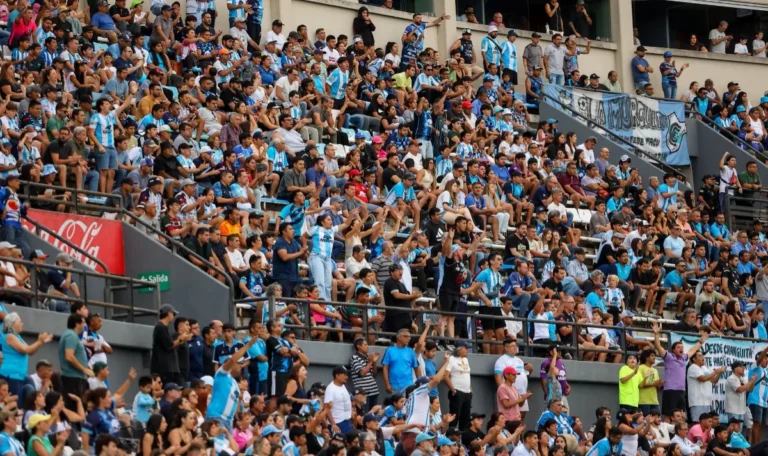 La permanencia de Gimnasia Jujuy: celebración del hincha albiceleste