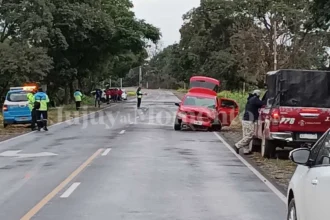 Choque frontal en la Ruta 42 dejó dos personas atrapadas con heridas graves