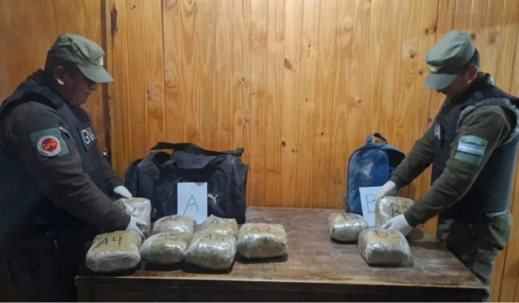 Droga abandonada en La Quiaca: sujeto deja más de 10 kilos de marihuana y huye hacia Bolivia