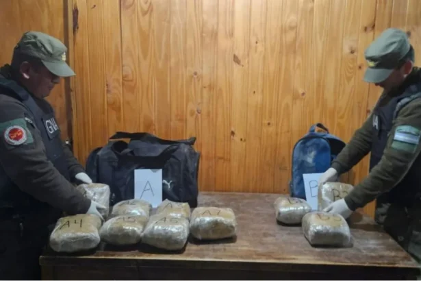Droga abandonada en La Quiaca: sujeto deja más de 10 kilos de marihuana y huye hacia Bolivia