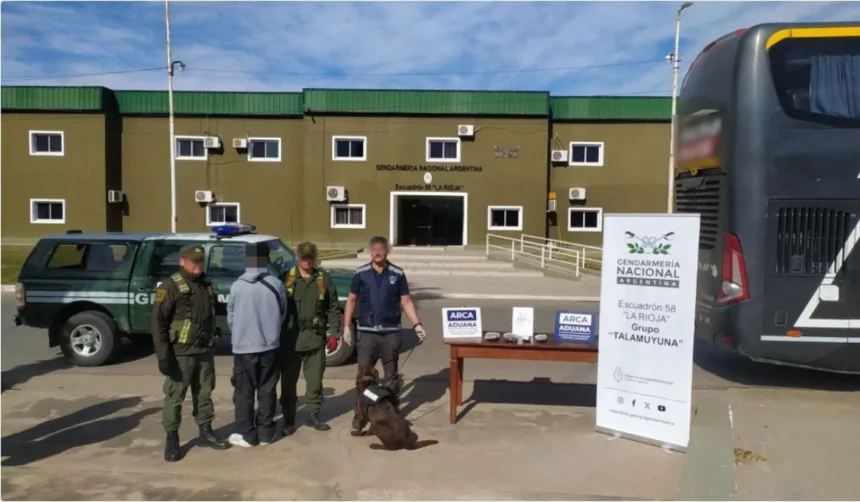 Decomiso de marihuana en Ruta 38: detienen a pasajero con carga desde La Quiaca