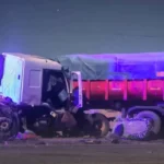 Un muerto y un herido tras un brutal choque frontal de camiones en Ruta 52