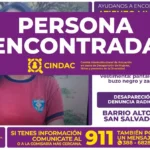Hallaron a la menor desaparecida en buen estado de salud