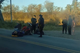 Accidente en avenida Bolivia: chocaron dos motos y un hombre fue hospitalizado