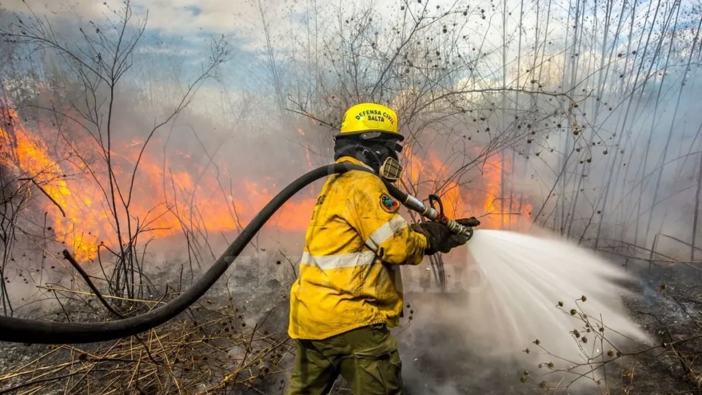 Alerta por incendios en Jujuy: pasto seco y viento Zonda preocupantes en Alto Comedero y Palpalá