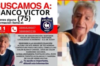 Buscan a Víctor Janco, de 75 años, desaparecido en barrio Mariano Moreno