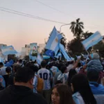 Festejos en Jujuy tras el pase de Argentina a la final del Mundial