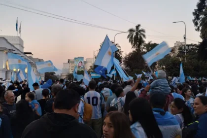 Festejos en Jujuy tras el pase de Argentina a la final del Mundial