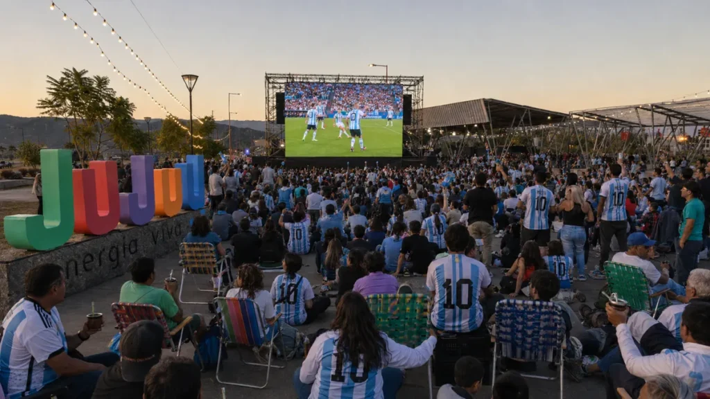 Final mundial Jujuy: tres pantallas gigantes para la final Argentina-España