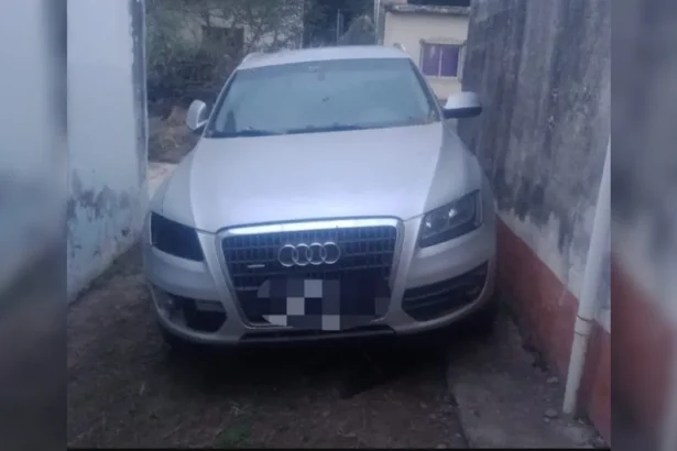 San Pedro: metieron un Audi robado en Buenos Aires en el patio de una casa y los descubrió el 911