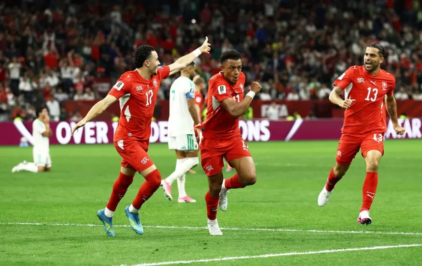 Suiza avanza a octavos tras vencer cómodamente a Argelia
