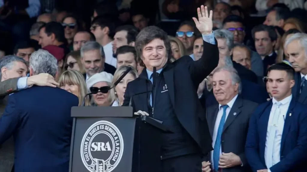 Javier Milei afirmó que busca la eliminación de retenciones al campo
