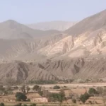 Viento norte en la Quebrada de Humahuaca: ráfagas y polvo en suspensión