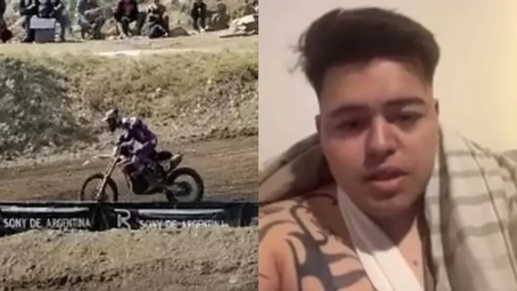Accidente en motocross de Catamarca: una moto embistió a un fotógrafo