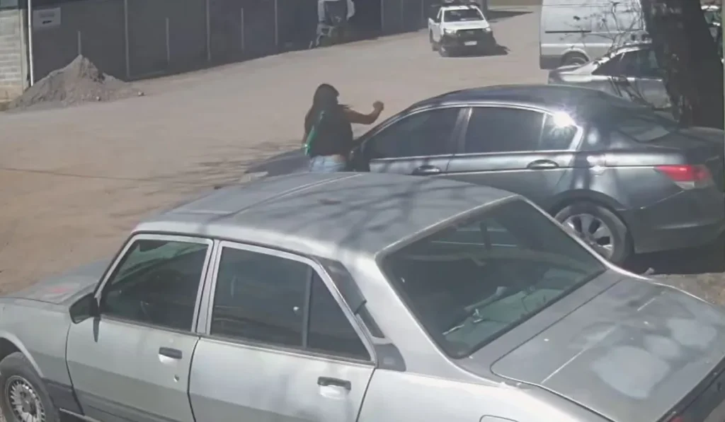 Ataque en Los Huaicos: una mujer destrozó el auto y la oficina de su ex pareja