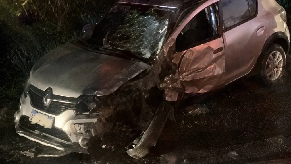 Chalicán: un choque en cadena dejó cuatro autos dañados y dos heridos