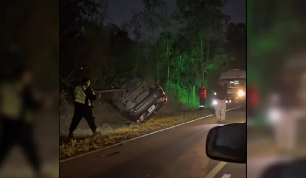 Conductor con 1,83 de alcohol en sangre protagonizó un vuelco en Ruta 56