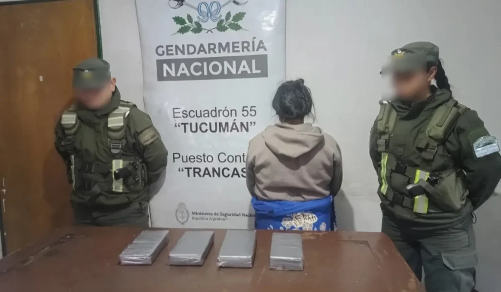 Detectan cocaína en colectivo de Jujuy a Buenos Aires en un control de Gendarmería