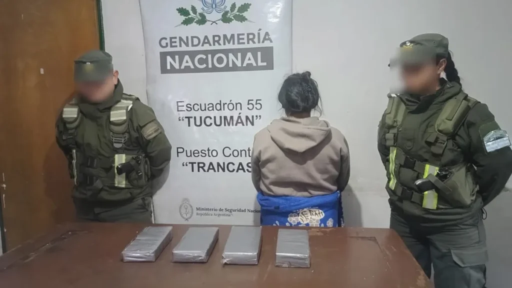 Detienen a una mujer con cocaína en valijas en un colectivo desde Jujuy