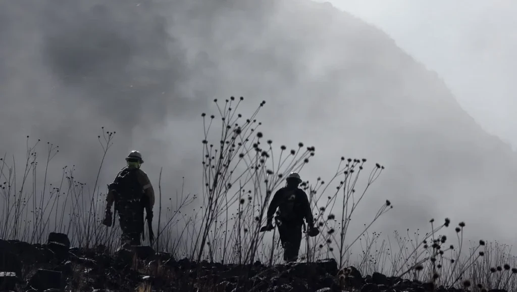 Incendio en Chilcayoc: continúa el combate del fuego en Volcán