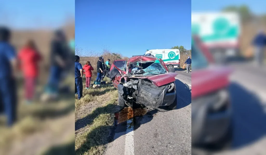 Choque en Ruta 34: un auto cruzó de carril y chocó contra un camión
