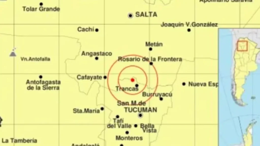 Dos sismos sacudieron el norte argentino: el más fuerte fue de magnitud 5.0