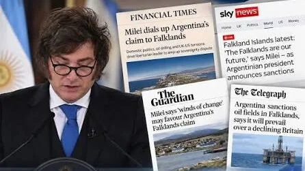 Qué dijeron los medios británicos sobre el discurso de Milei por Malvinas