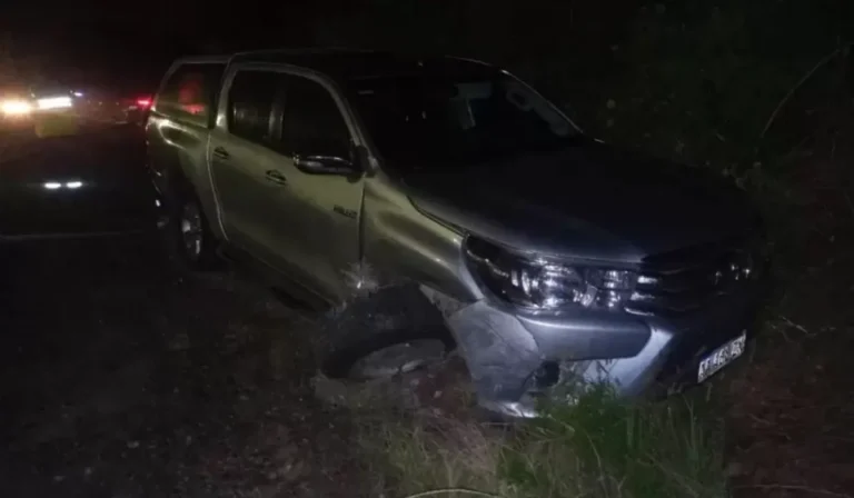 Vuelco en Puesto Viejo: conductor terminó internado y se negó al test de alcoholemia