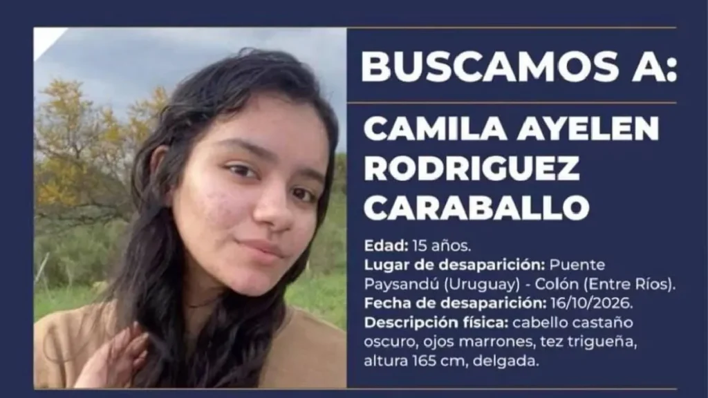Alerta Sofía: buscan a Camila Rodríguez Caraballo, adolescente de 15 años