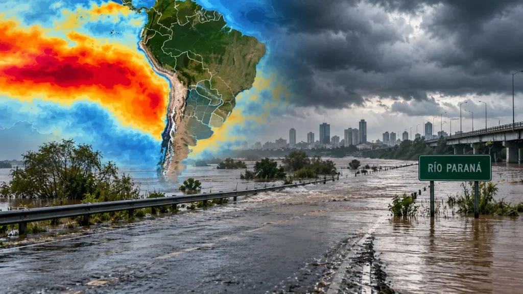 El Niño golpea al Litoral: crecida del río Paraná, rutas cortadas y miles de evacuados