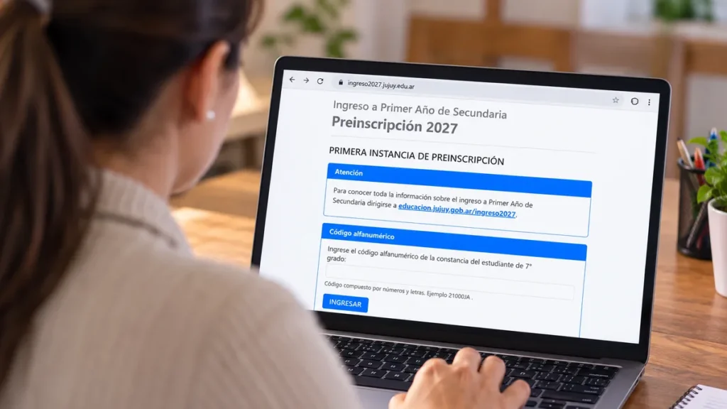 Ingreso a primer año 2027 en Jujuy: 10.229 estudiantes se preinscribieron