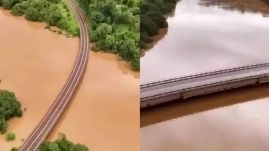 La crecida del río Paraná avanza sobre la costanera de Puerto Piray