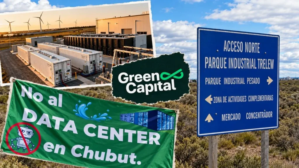 Mega data center en Chubut: millonario anuncio sin datos sobre agua ni impacto ambiental